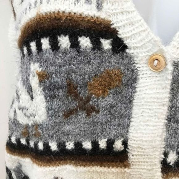 Hand Made In Peru Alpaca Sweater Vest - Picture 4 of 10